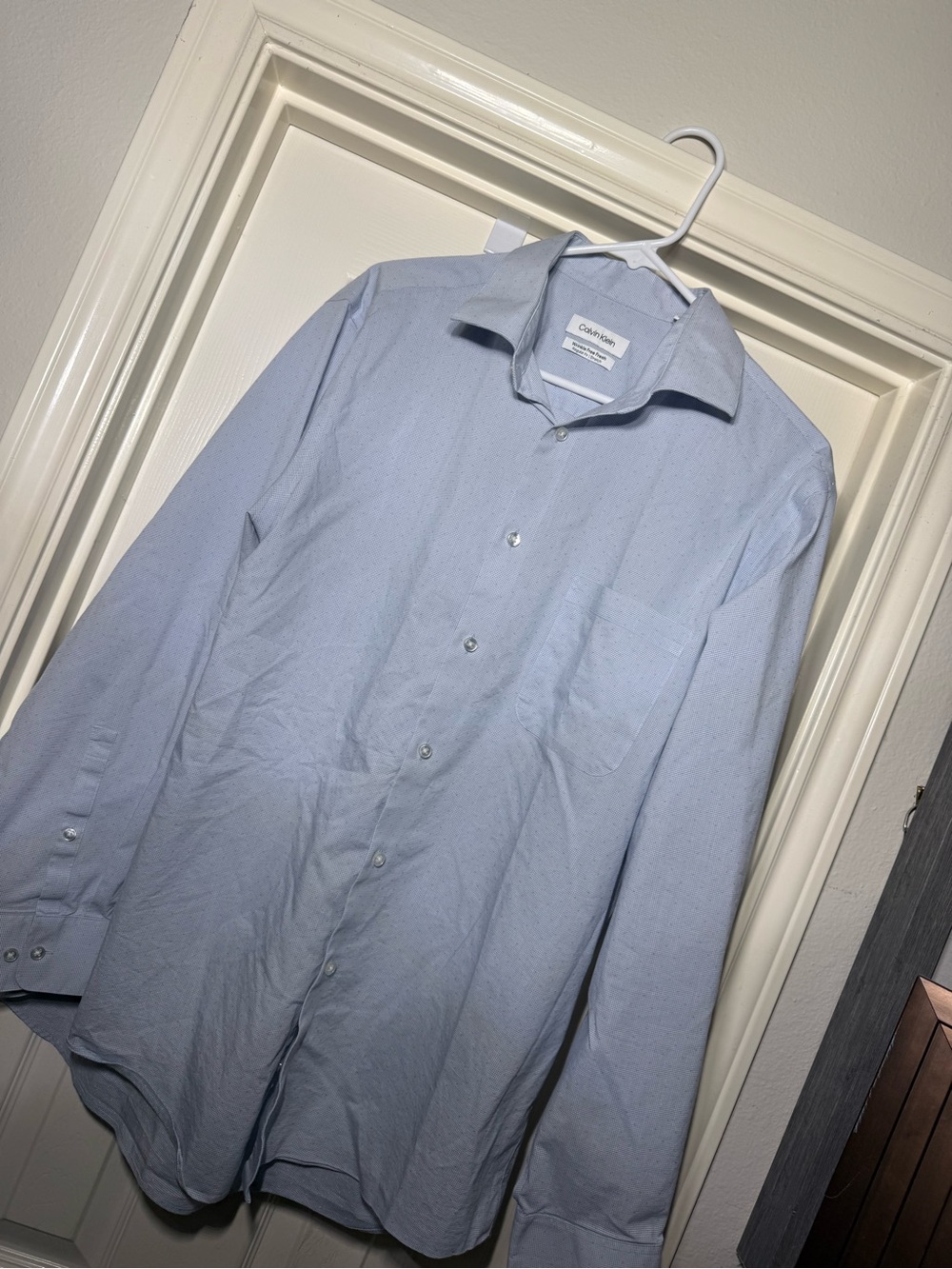 Calvin Klein Pale Blue Mens Dress Shirt